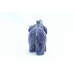 Handmade Natural blue lapiz lazuli stone Elephant figure home decorative (m)
